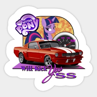 Classic Mustang - My Little Pony Will Kick Your SS ! Sticker